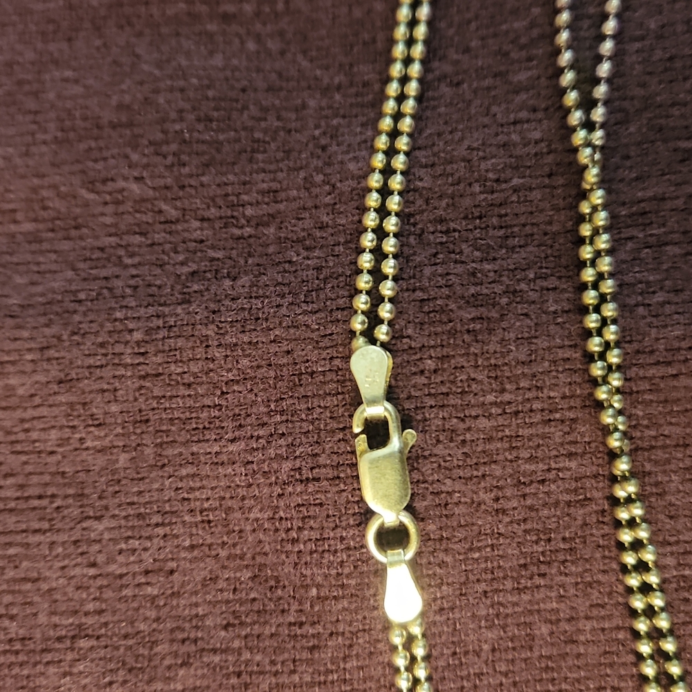.92 Italian Double strand Silver Necklace - Picture 4 of 4